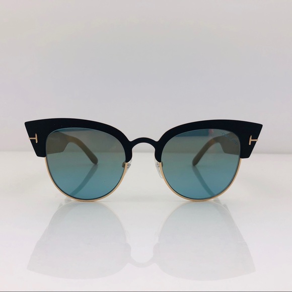 New TOM FORD Alexandra Black Cat Eye Sunglasses - Picture 5 of 16